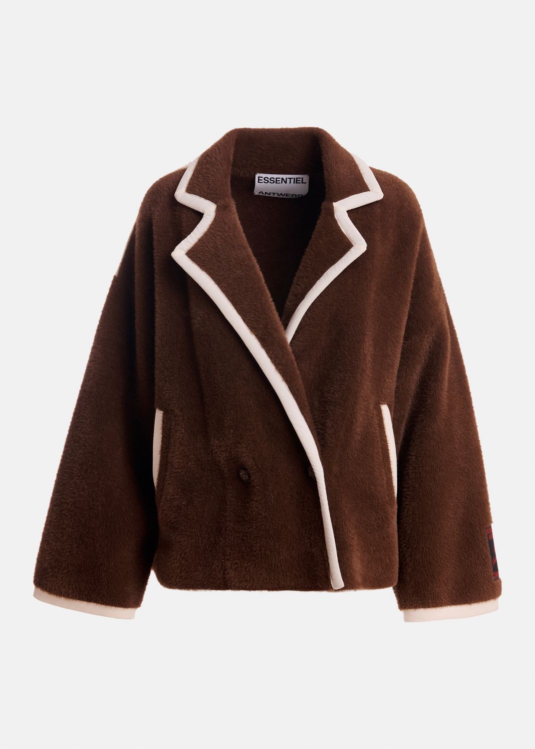 Essentiel Kugar Contrast Cardigan in Bear Me