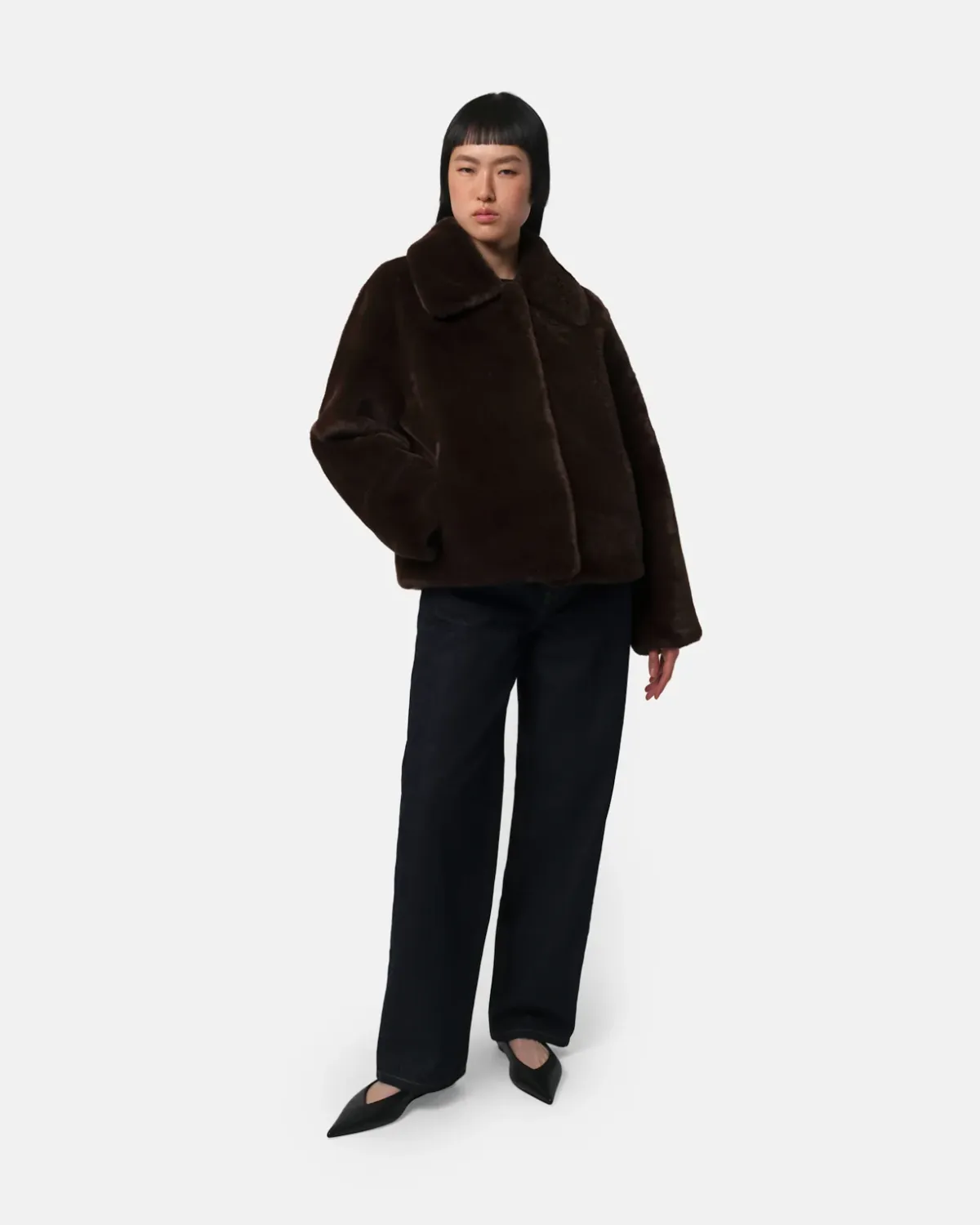Apparis Elis Coat in Espresso