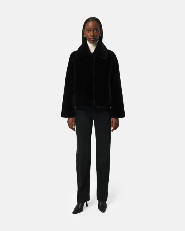 Apparis Elis Coat in Noir