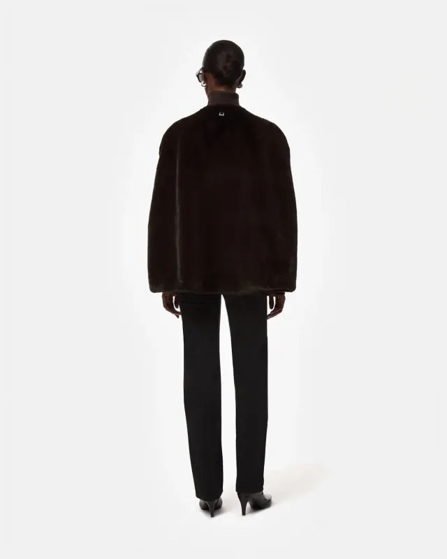 Apparis Sloane Cape in Espresso