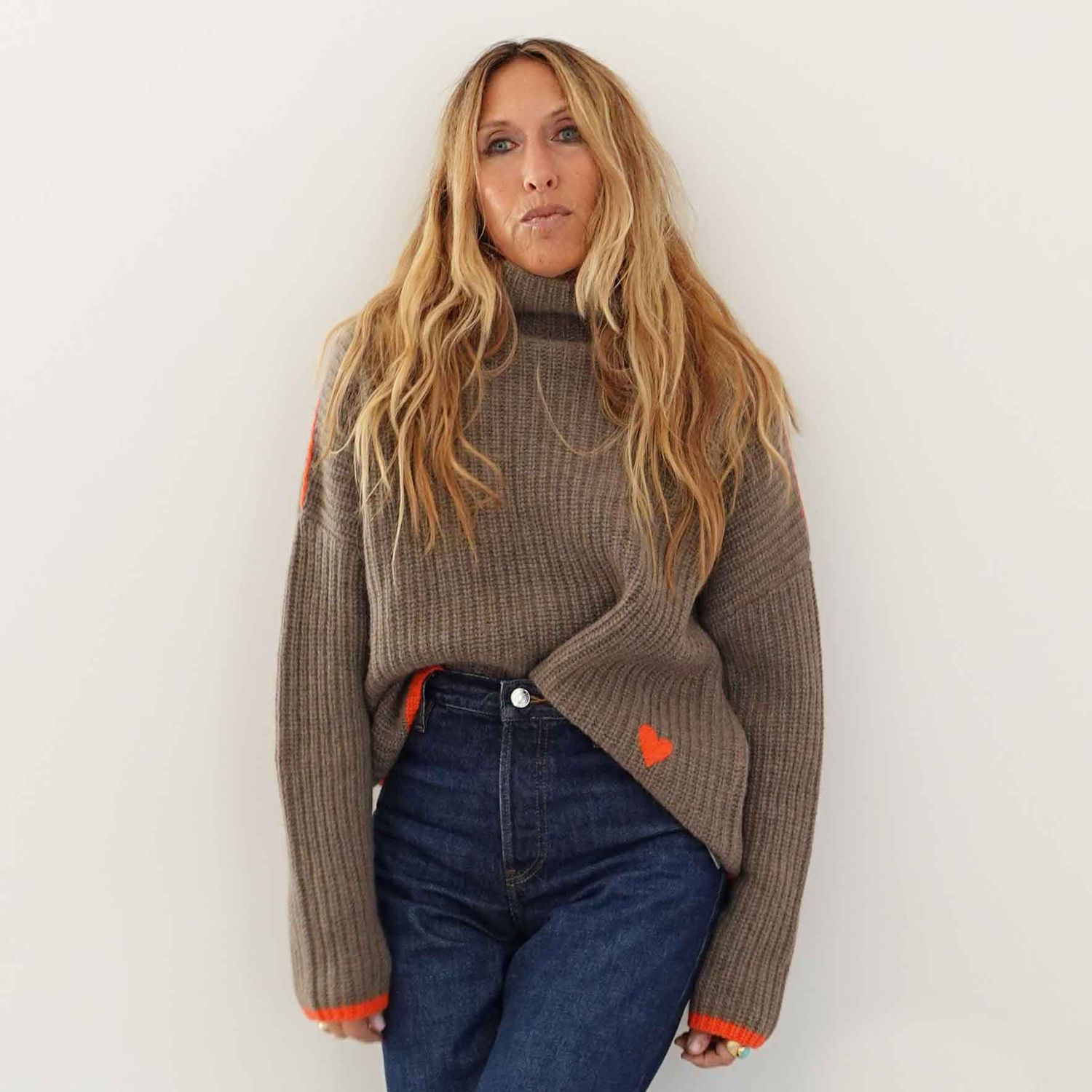 Kerri Rosenthal Marley Cashmere Sweater in Country Mist