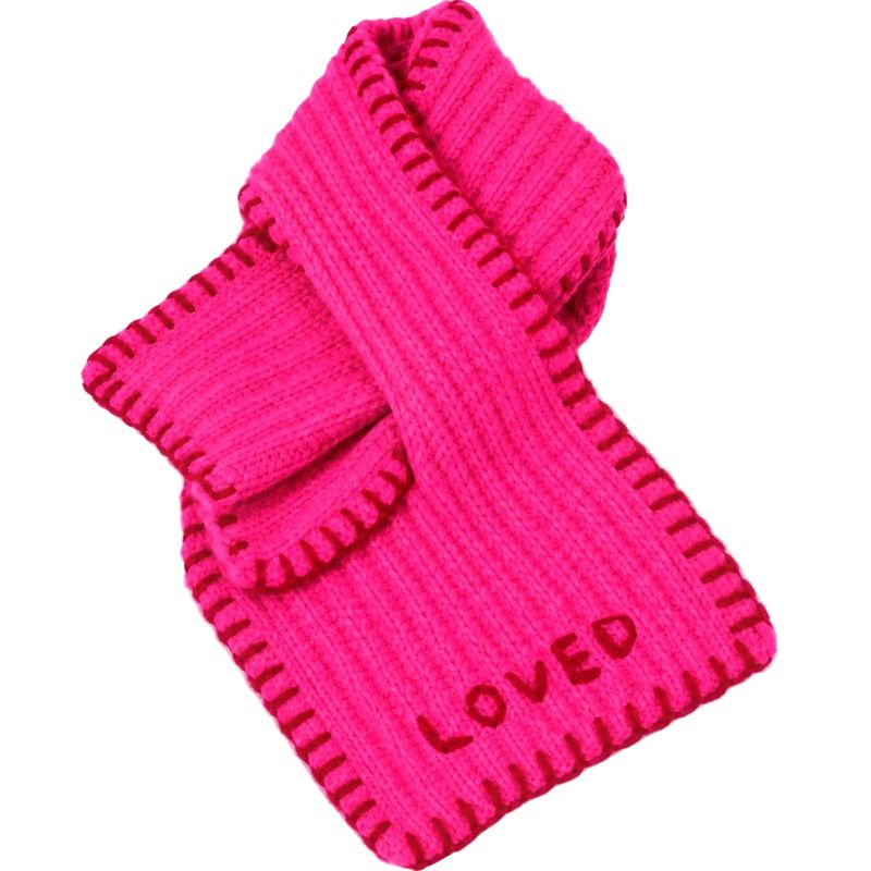 Kerri Rosenthal Loved Loop Scarf in Neon Pink