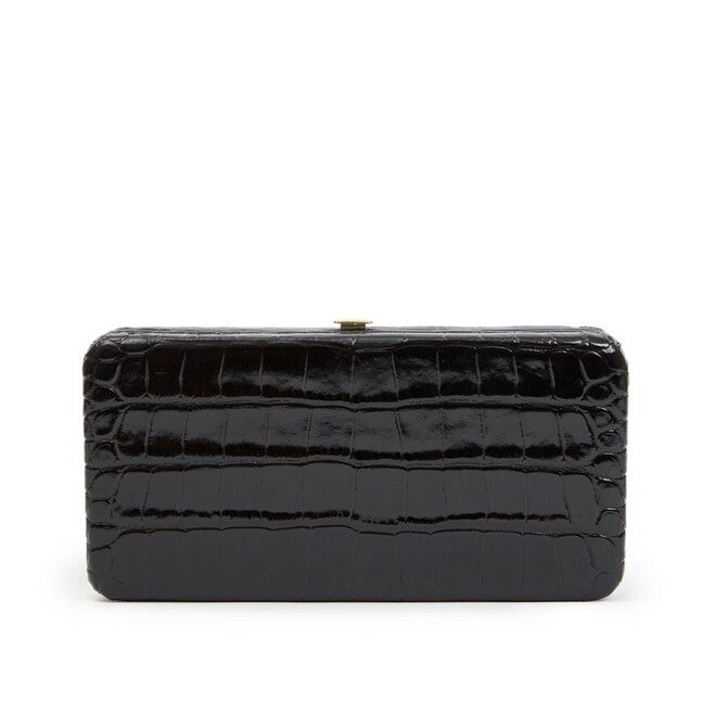 Clare V. Le Tabac in Congo Croc Black