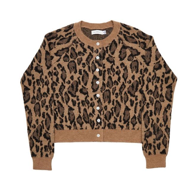 Clare V. Noelle Jaguar Cardigan in Camel