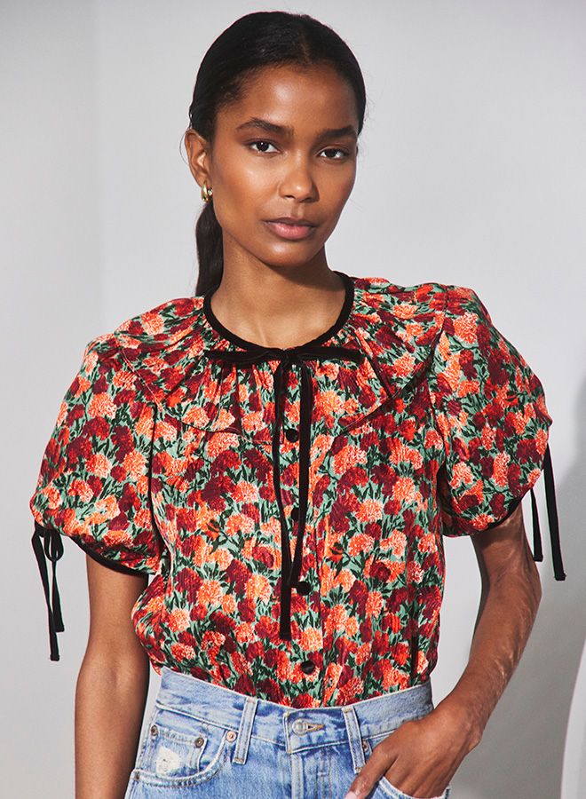 Hunter Bell Connelly Top in Crimson Blossom