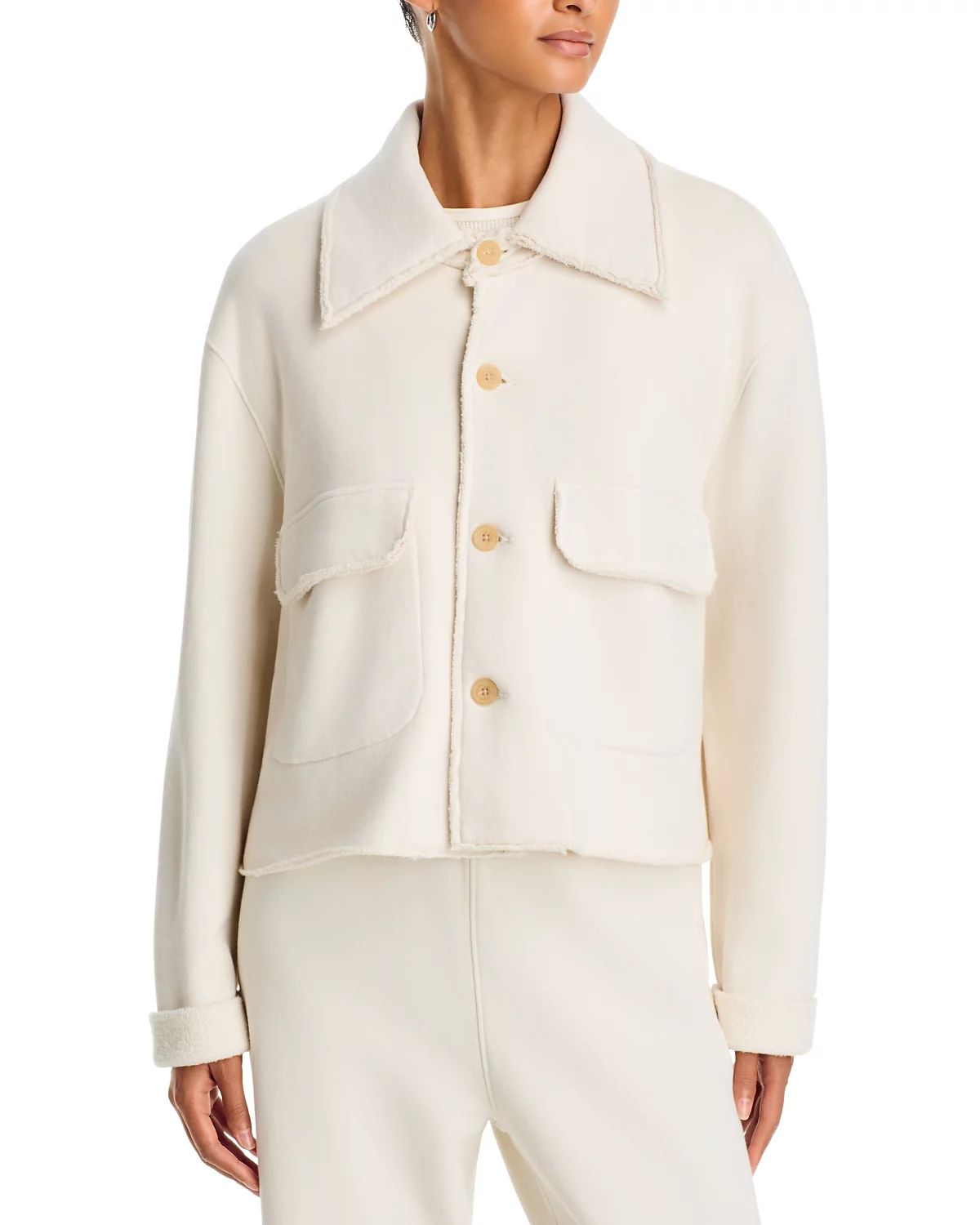 Frank &amp; Eileen Rowan Button Up Jacket in Vintage White
