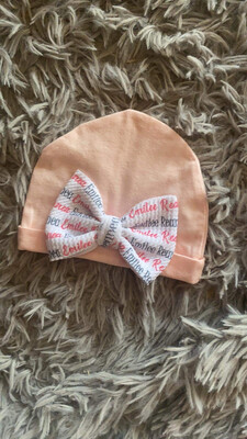 Baby Hats with Name Bows
