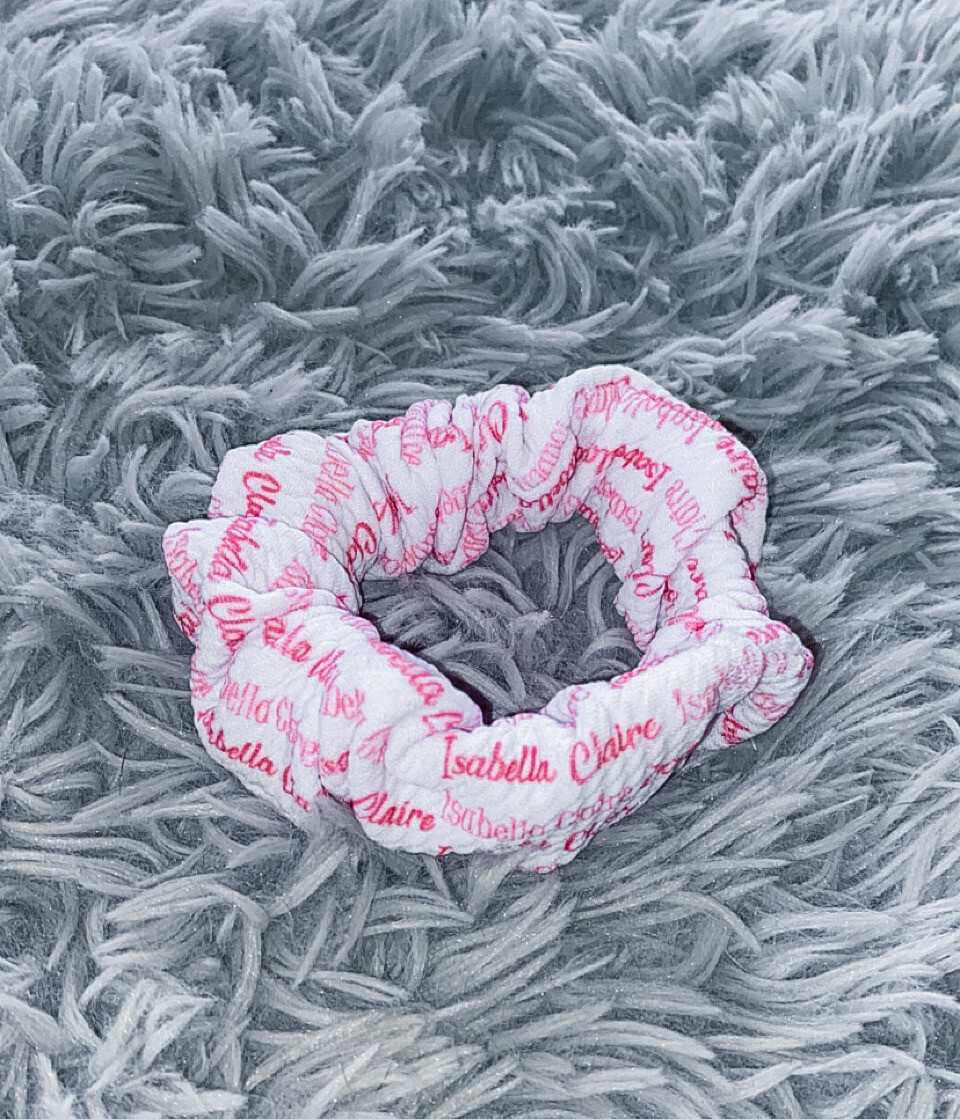 Personalized Name Scrunchie