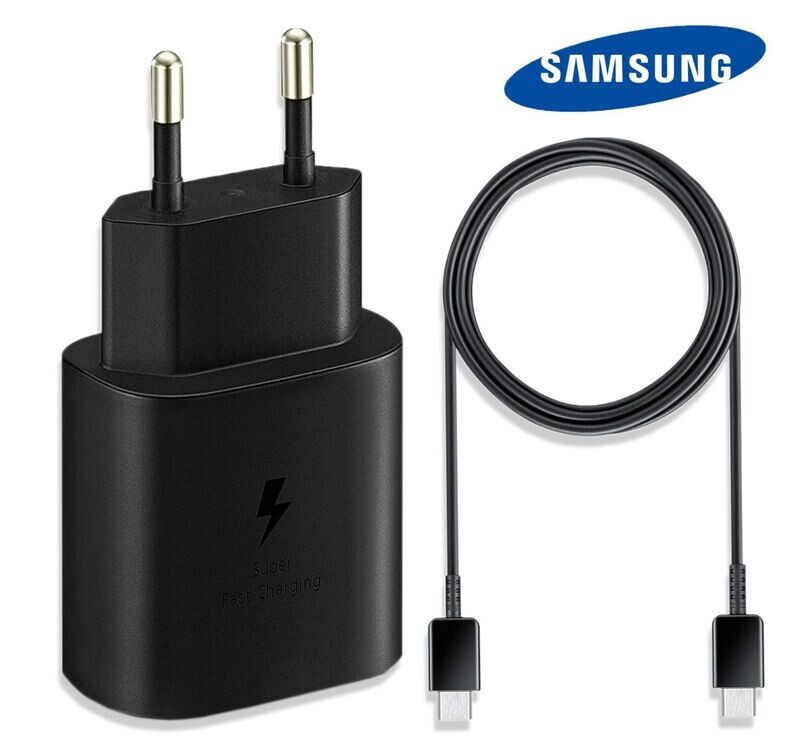 Original Samsung TA800 Schnellladegerät 25W+USB-C Ladekabel Original Samsung TA800 Schnellladegerät 25W+USB-C Ladekabel
