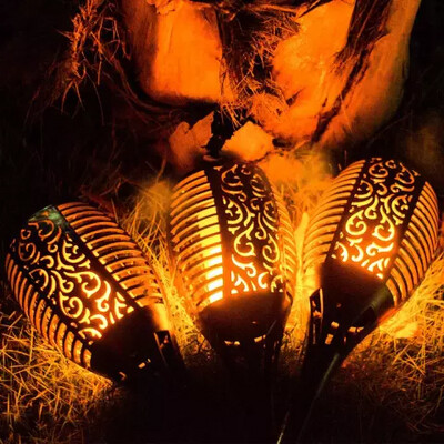 Dancing Flame Tiki Solar Torch 96 LED  Outdoor Light