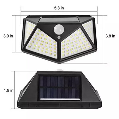 Solar Security Light Outdoor [Super Bright 100 LEDs]