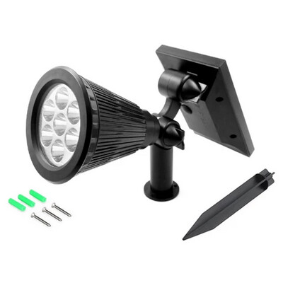 7 Led Bright Multi-Color Solar Waterproof Spot  Garden Lights