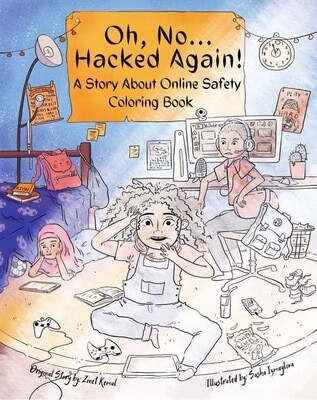 Oh, No... Hacked Again! Coloring Book