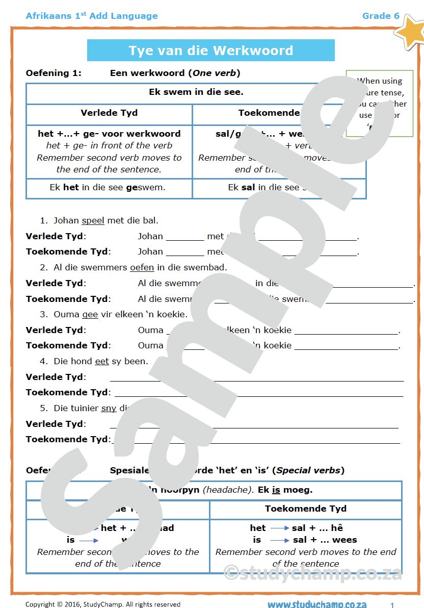 Grade 6 Afrikaans First Additional Language Bundle