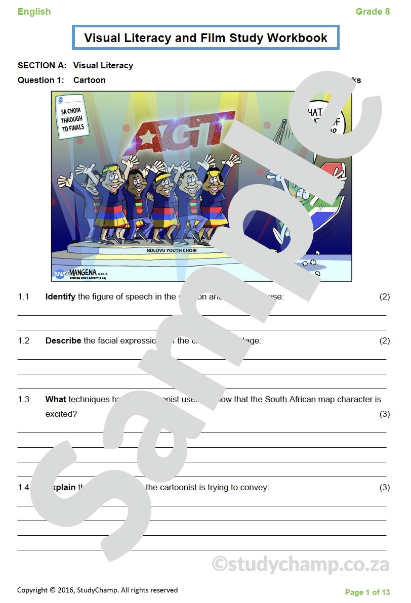 Grade 8 English Workbook: Visual Literacy and Film Study - Pip