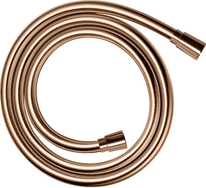 Flexible de douche Axor effet métal avec écrous coniques 1,60 m en or rouge poli