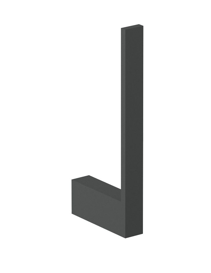 Porte-rouleau Nofer Corinto en noir mat