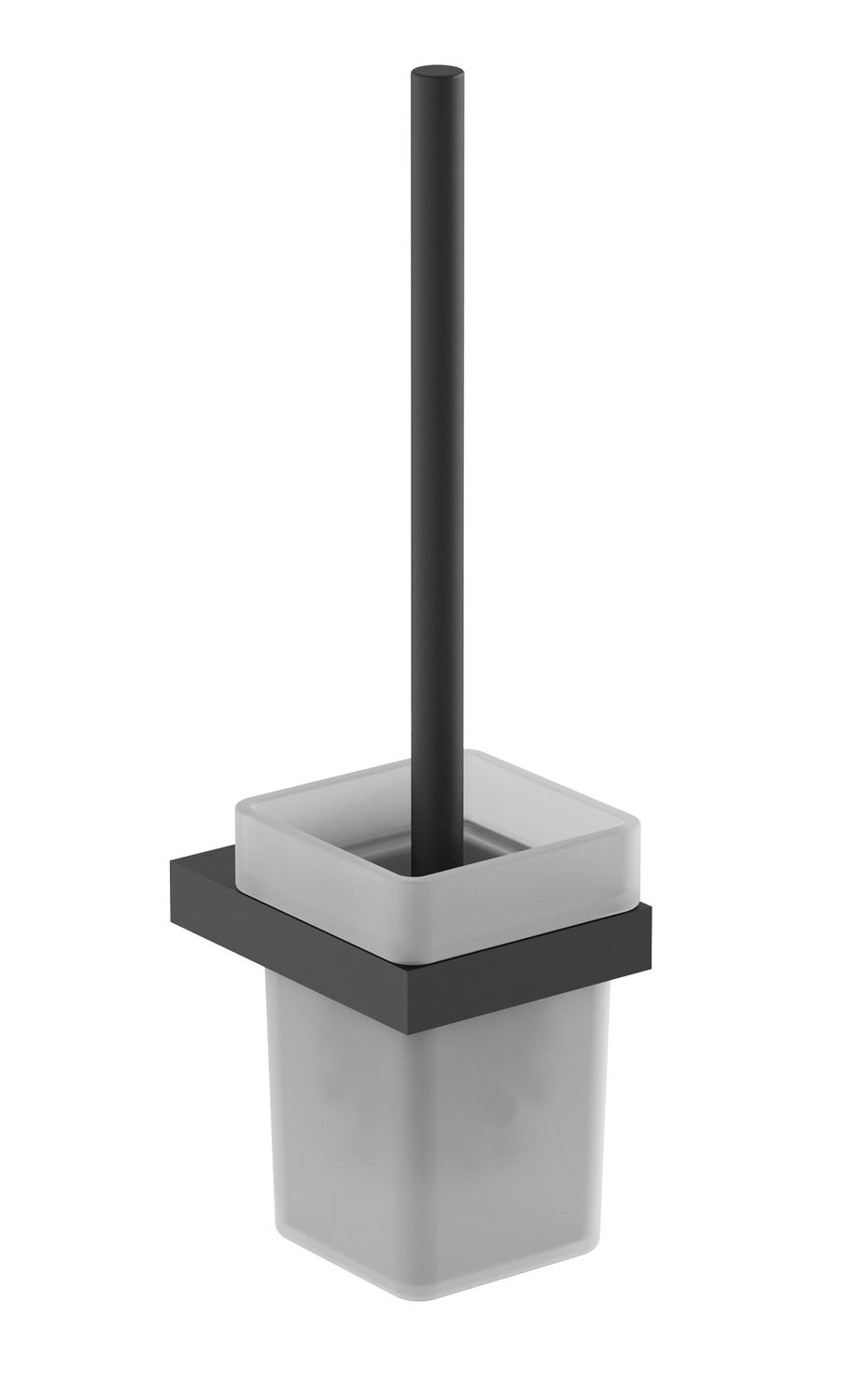 Porte-balai Nofer Corinto en noir mat