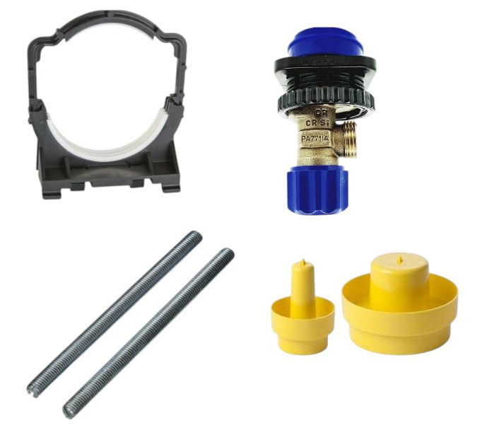 Mounting accessories for Geberit Duofix concealed cistern