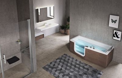 Baignoires avec porte