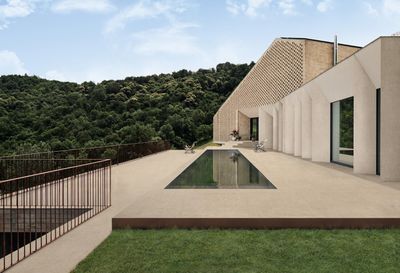 Grès cérame imitation pierre pour espaces intérieurs et extérieurs de design