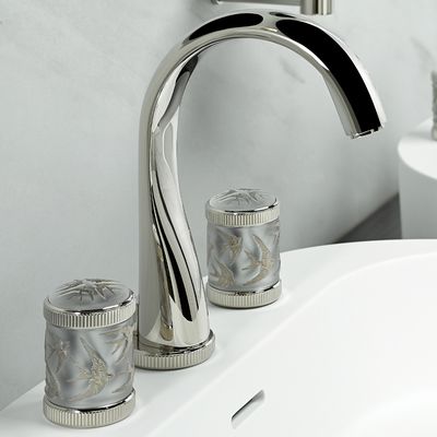 Hirondelles tamponnées platine