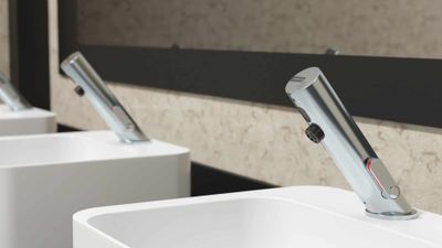Robinetterie temporisée pour lavabo