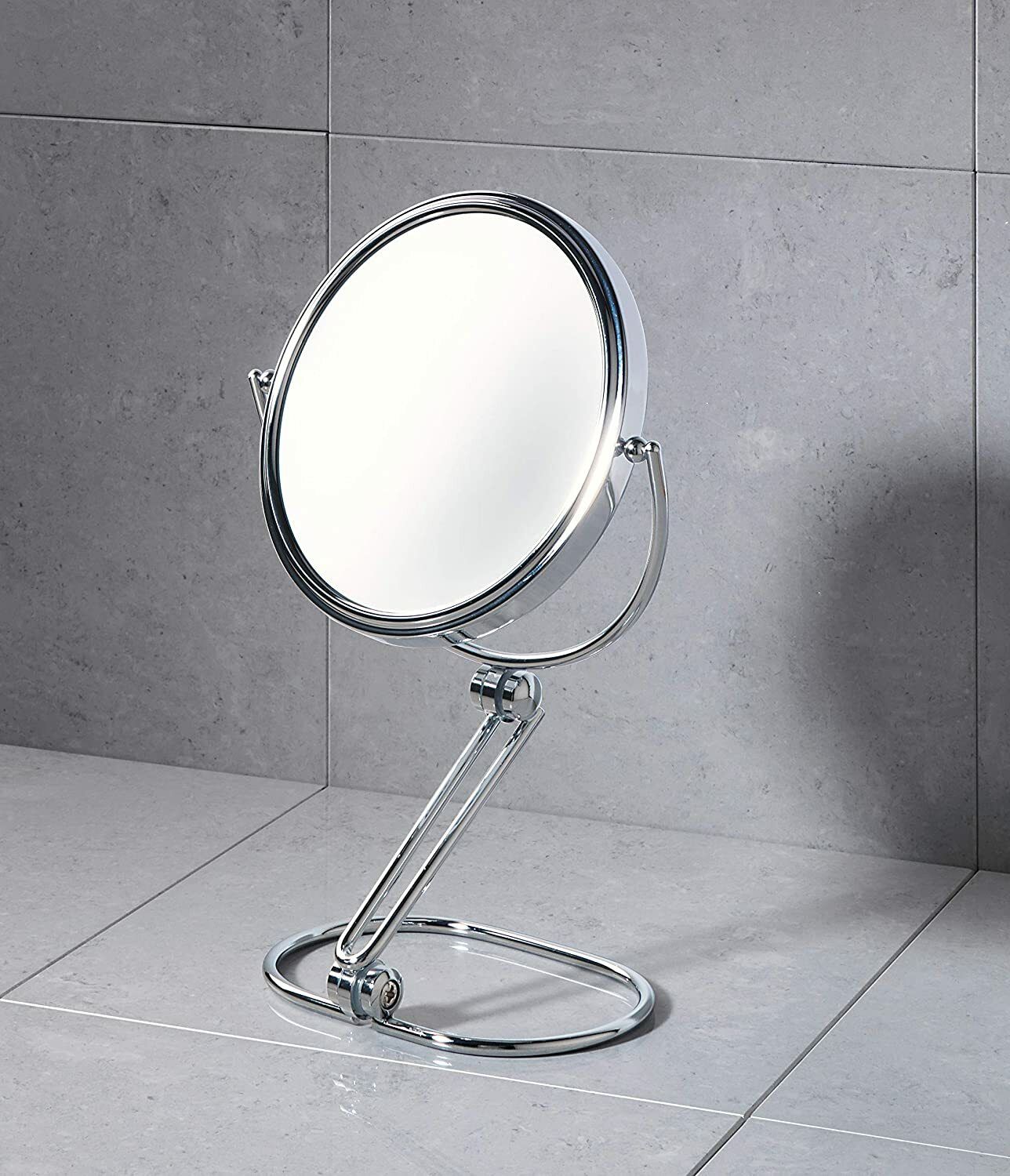 Magnifying Mirror (x5) Gedy Beauty Round 20 cm Chrome