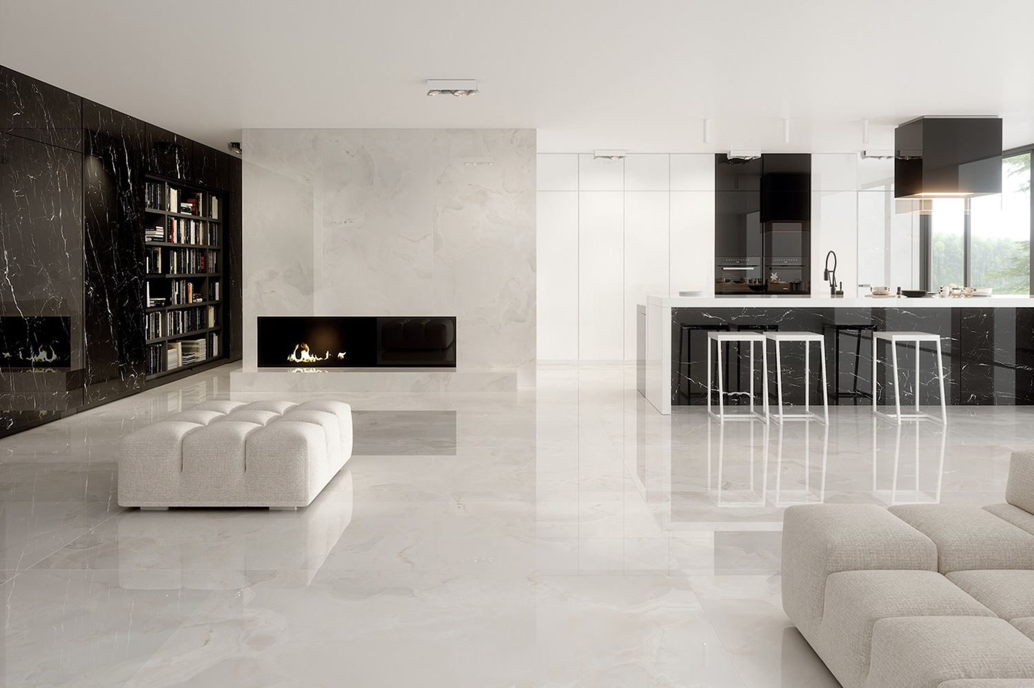 Tagina Onice Reale Cristallo Matte Porcelain Stoneware 60 x 120 cm, Rectified