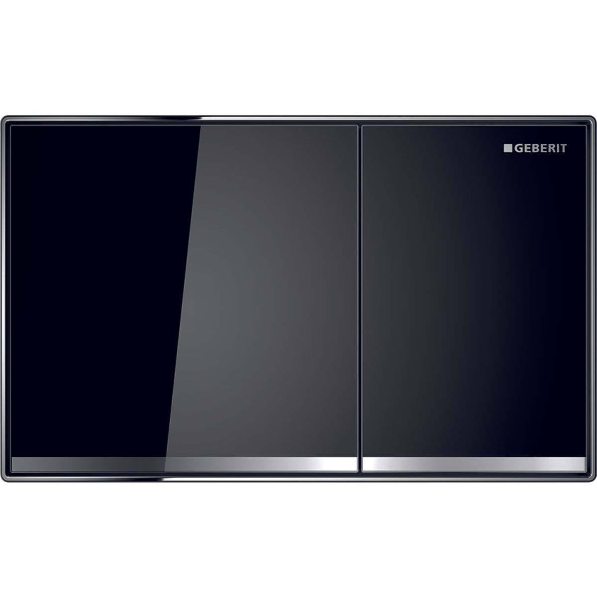 Geberit Sigma60 Flush Plate Wall-Flush / Black Glass