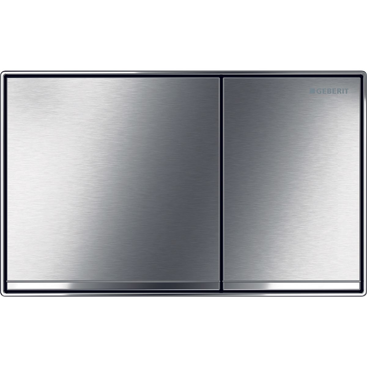 Geberit Sigma60 Wall-Flush Actuation Plate / Brushed Chrome