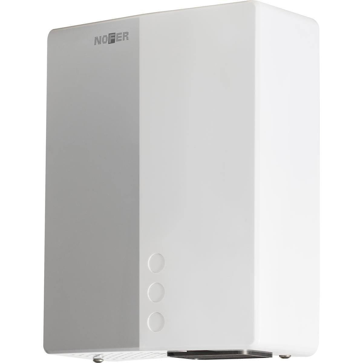 Sèche-mains avec capteur électronique Nofer Bigflow Evo en blanc
