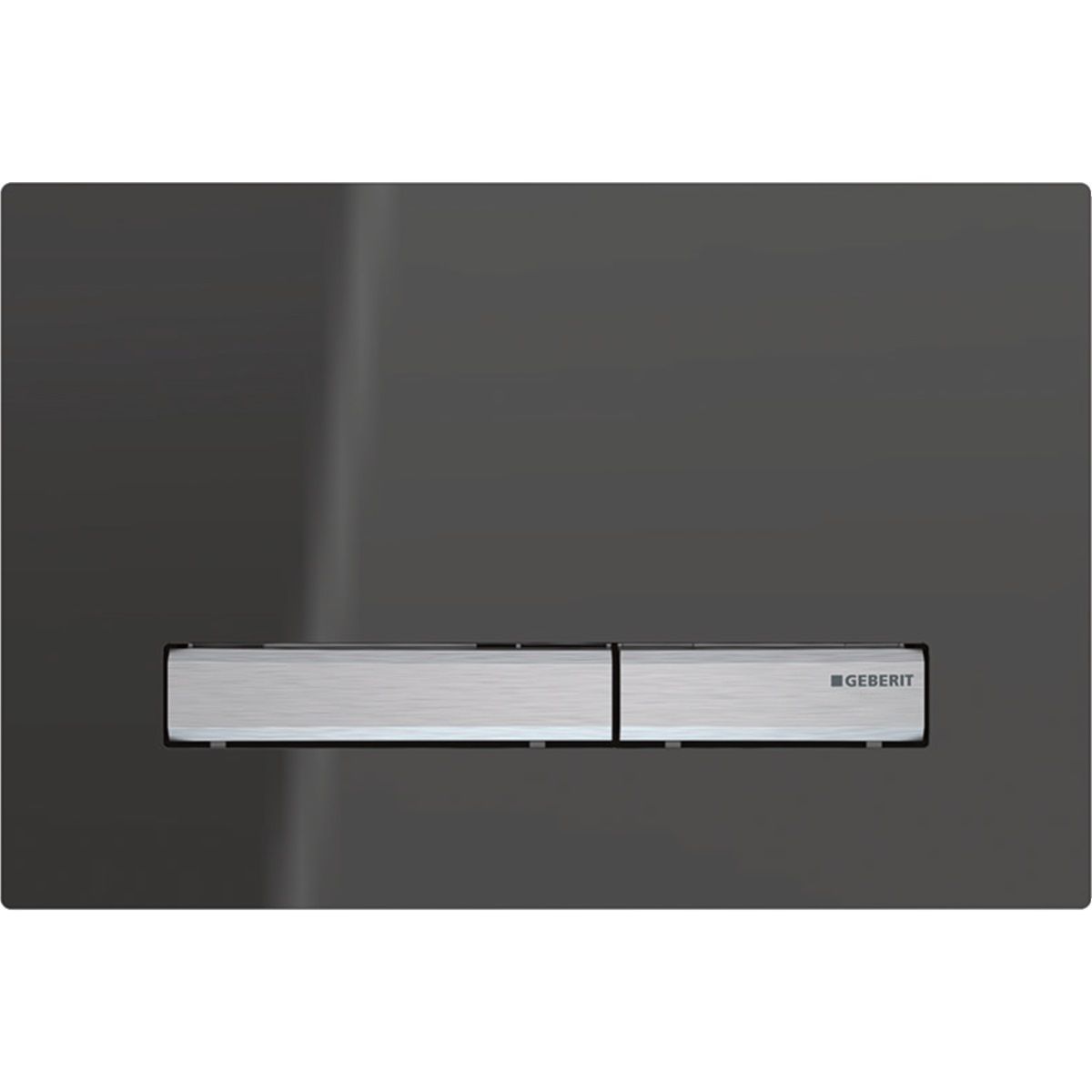 Geberit Sigma50 Flush Plate / Reflective Smoked Glass - Chrome