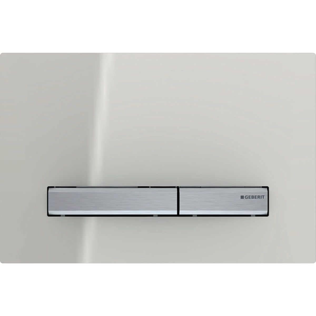 Geberit Sigma50 Actuation Plate / Grey Sand Glass - Chrome