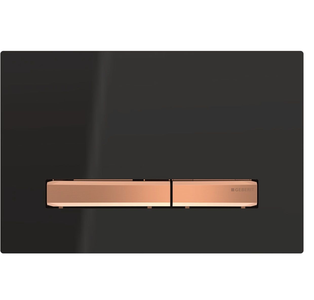 Geberit Sigma50 Flush Plate / Black - Red Gold