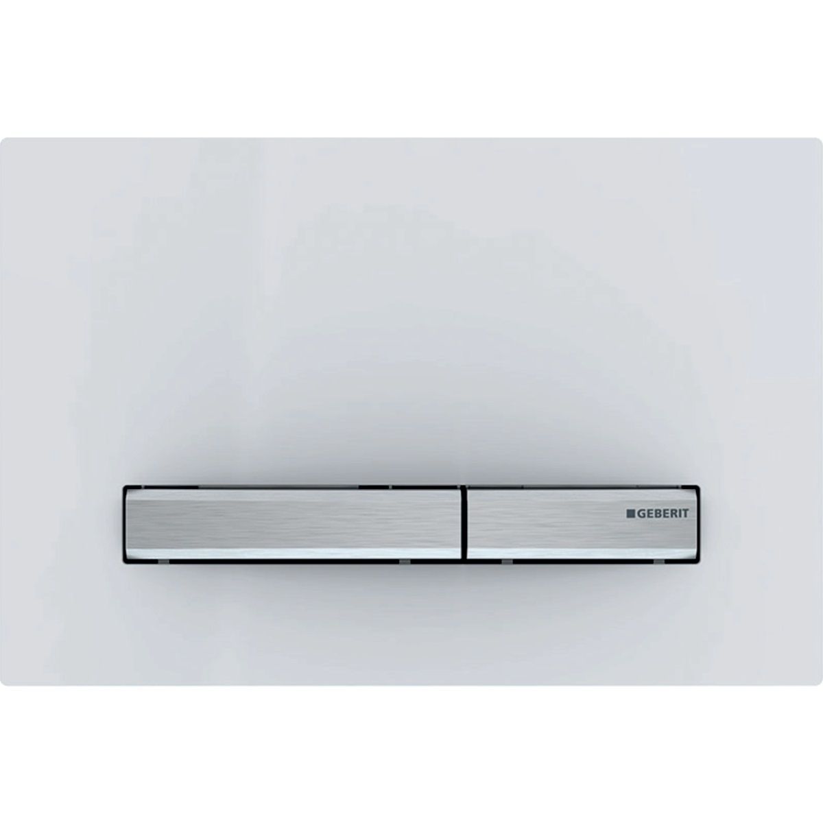 Geberit Sigma50 Flush Plate / White - Chrome