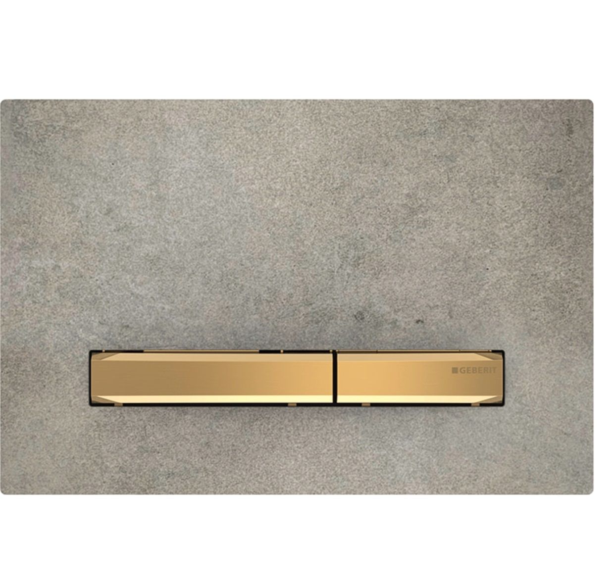 Geberit Sigma50 Flush Plate / Concrete Look - Brass