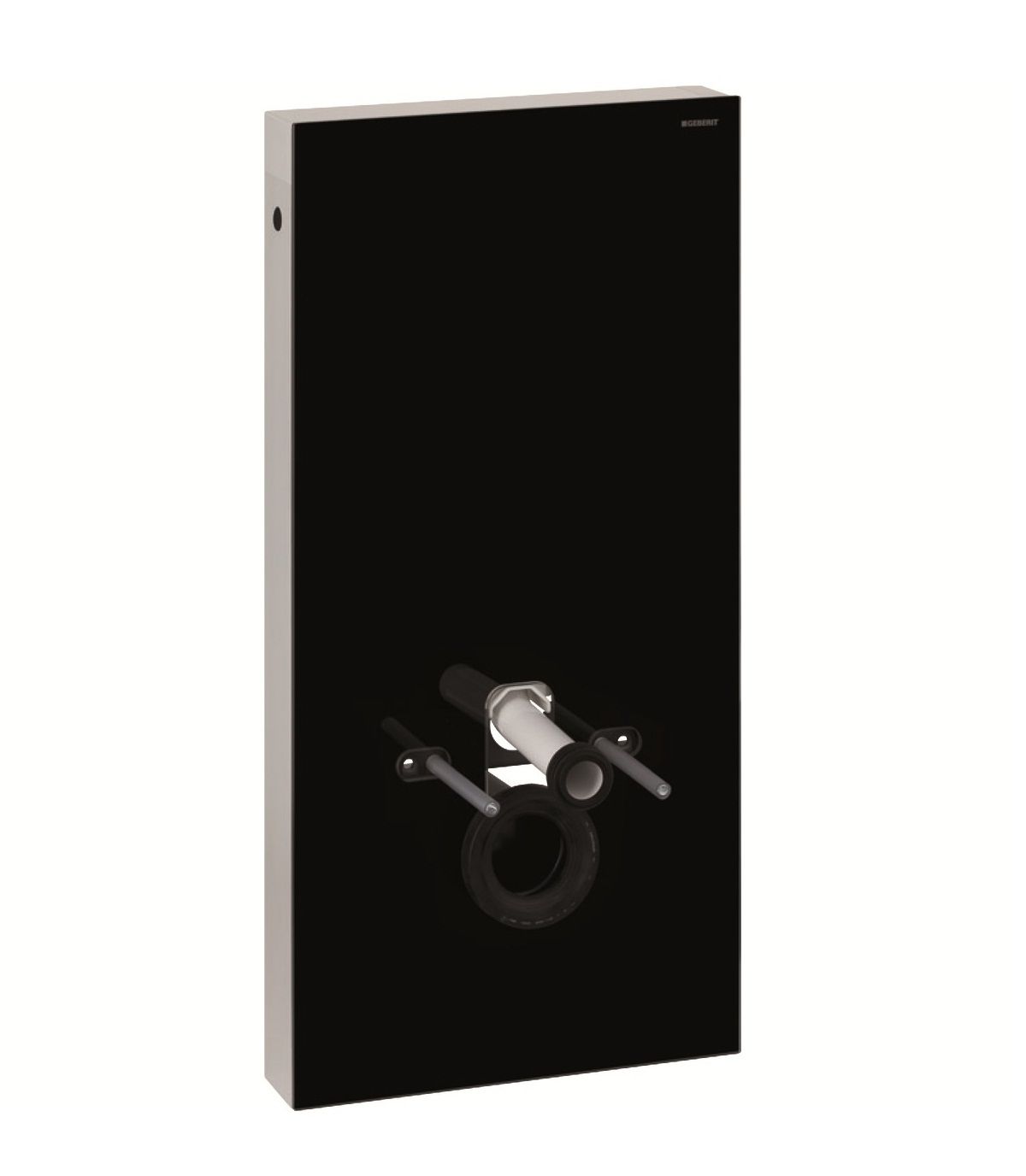 Panneau sanitaire Geberit Monolith pour WC suspendu, 101 cm / Verre noir