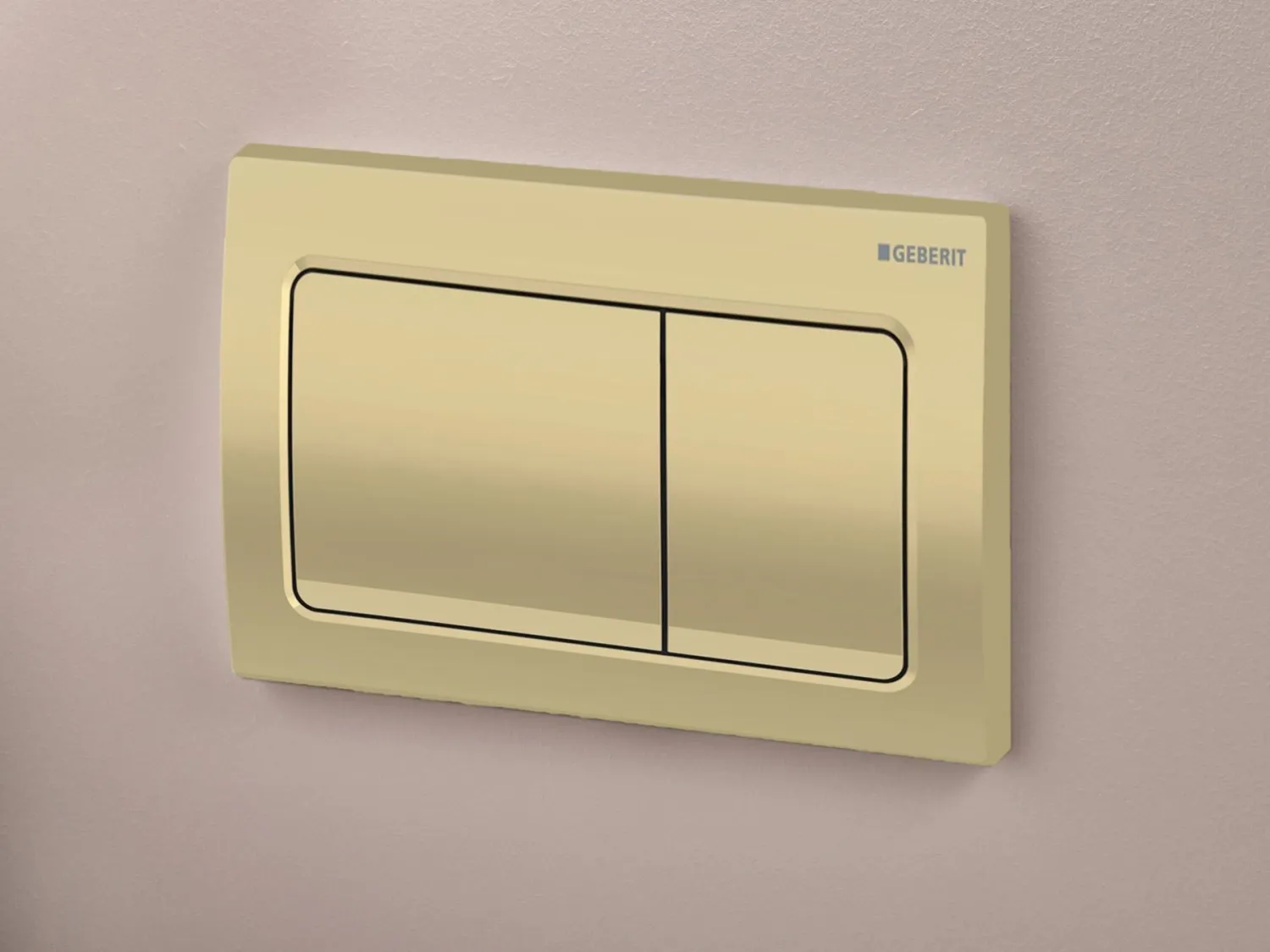 Alpha01 Square Flush Plate / Brushed Brass