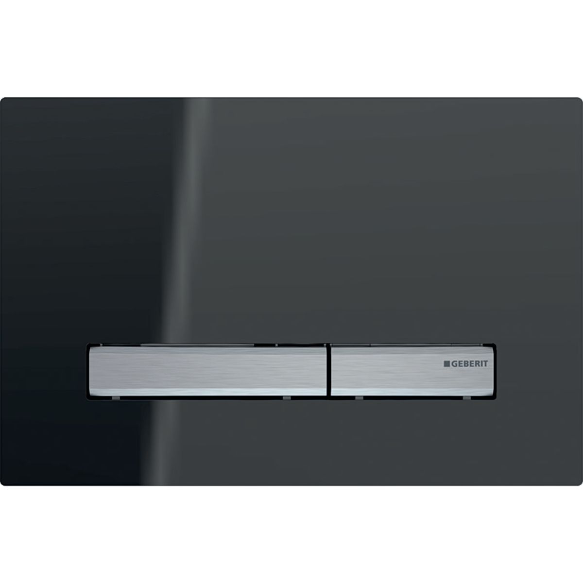 Geberit Sigma50 Actuation Plate / Velvet Gray Glass - Chrome
