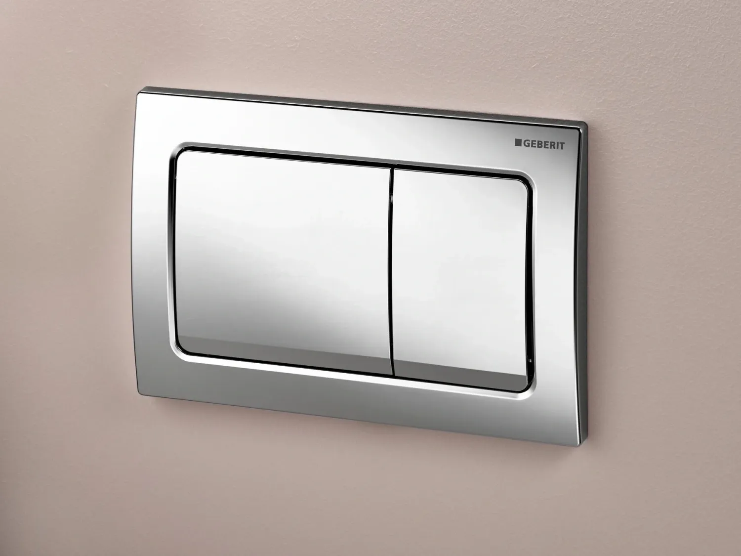 Alpha01 Square Flush Plate / Bright Chrome
