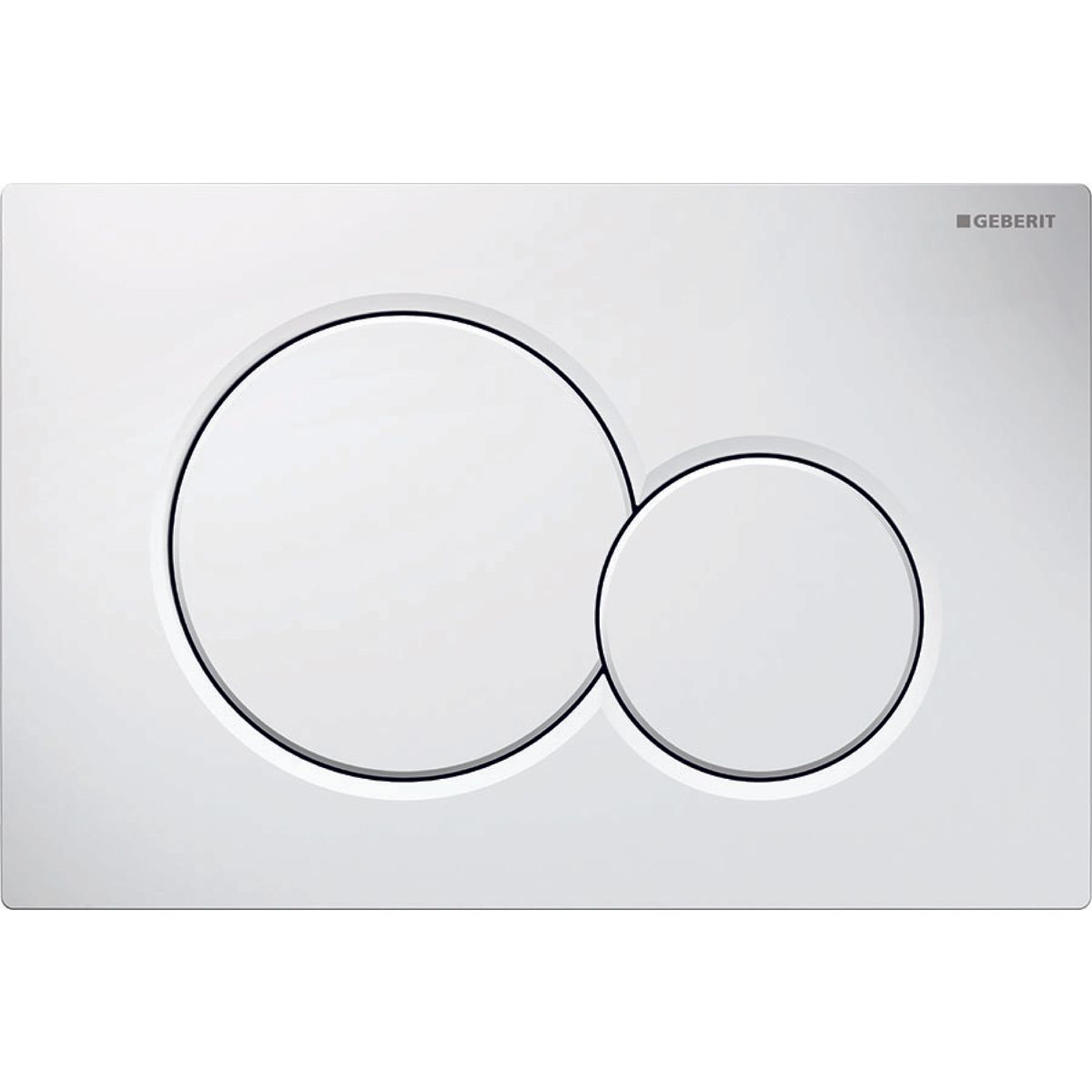 Geberit Sigma01 flush plate round / Alpine white