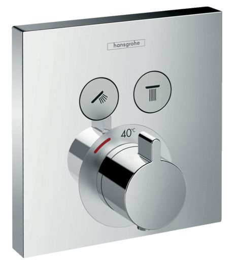 Set de finition pour mitigeur thermostatique encastré Hansgrohe ShowerSelect