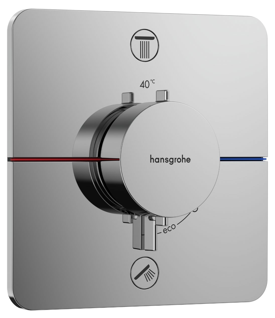 Set de finition pour mitigeur thermostatique encastré Hansgrohe ShowerSelect Comfort Q