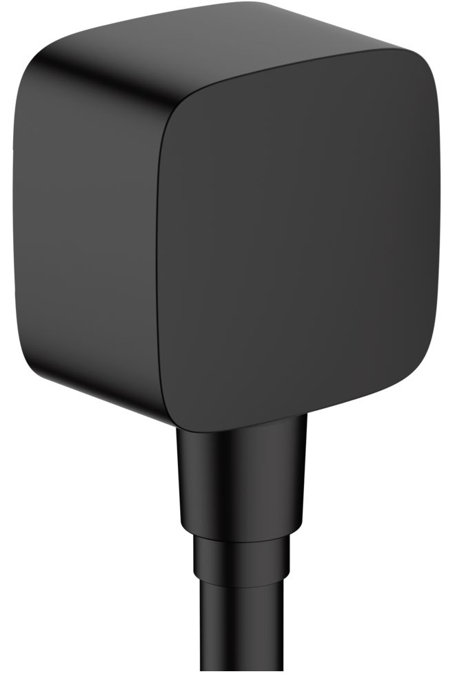 Coude de raccordement SoftCube Hansgrohe FixFit en noir mat
