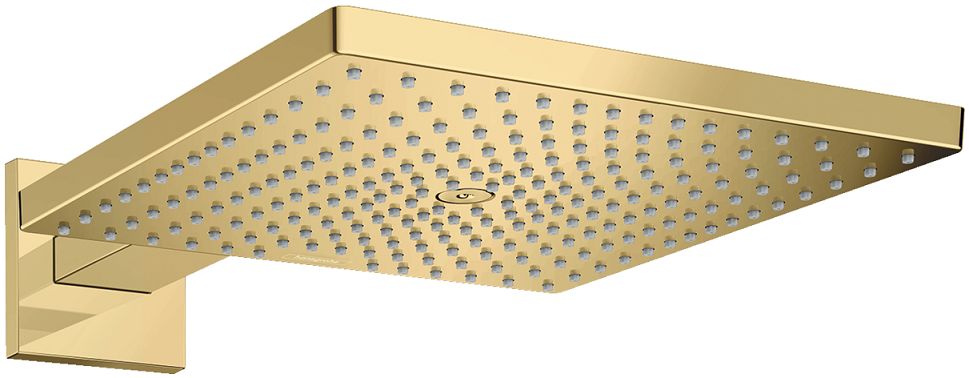 Douche de tête Hansgrohe Raindance E 300 Air 1 jet avec bras de douche en doré poli