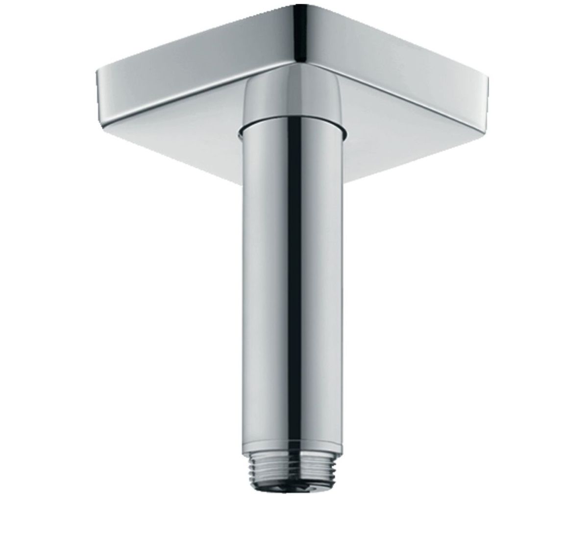 Bras de douche plafonné Hansgrohe 100 mm avec rosace carrée