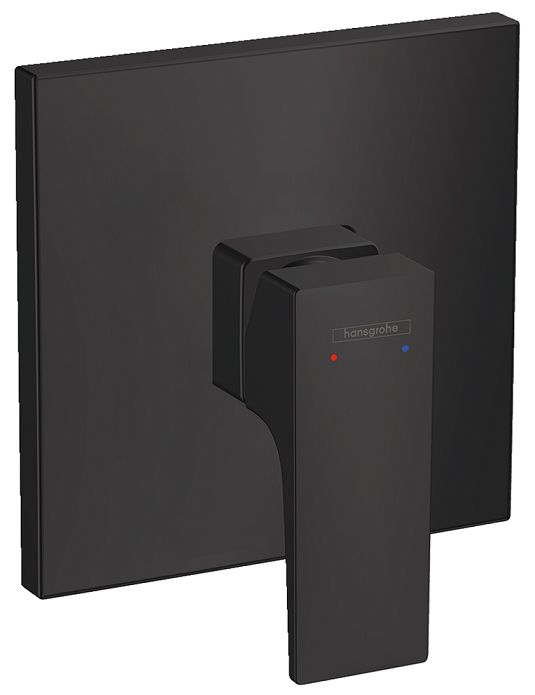 Finish set for Hansgrohe Metropol concealed shower mixer in matte black
