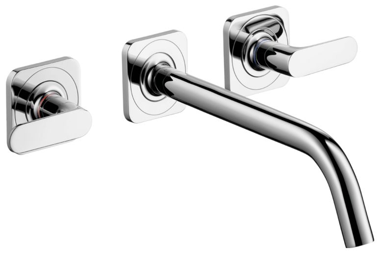 Mélangeur de lavabo 3 trous encastré AXOR Citterio M 226 mm en laiton chromé