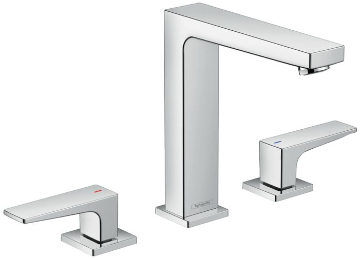 Hansgrohe Metropol 160 3-Hole Basin Mixer with Push-Open Waste Set